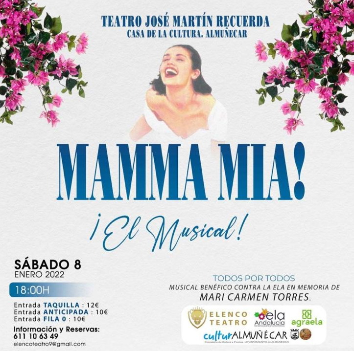 Este sábado regresa a la casa de la Cultura de Almuñécar el fantástico musical Mamma Mía.
